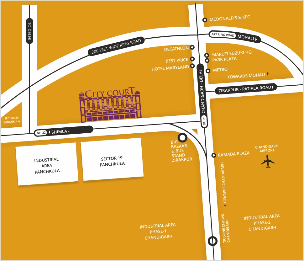 City Court Location Map